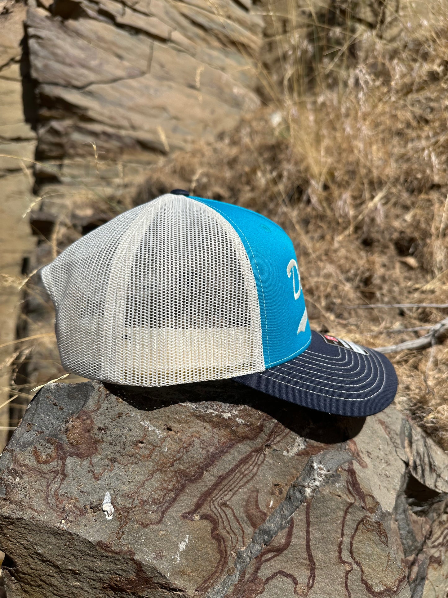 Dry Side Blue, Navy, & Cream Trucker Hat