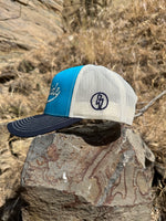 Dry Side Blue, Navy, & Cream Trucker Hat